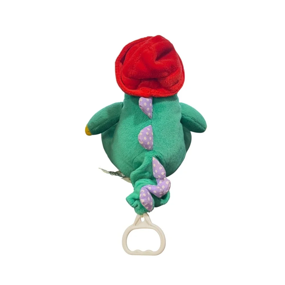 Russ Berrie Allie Alligator Musical Plush Green Yellow Red Hat‎ 5826 Vintage 9